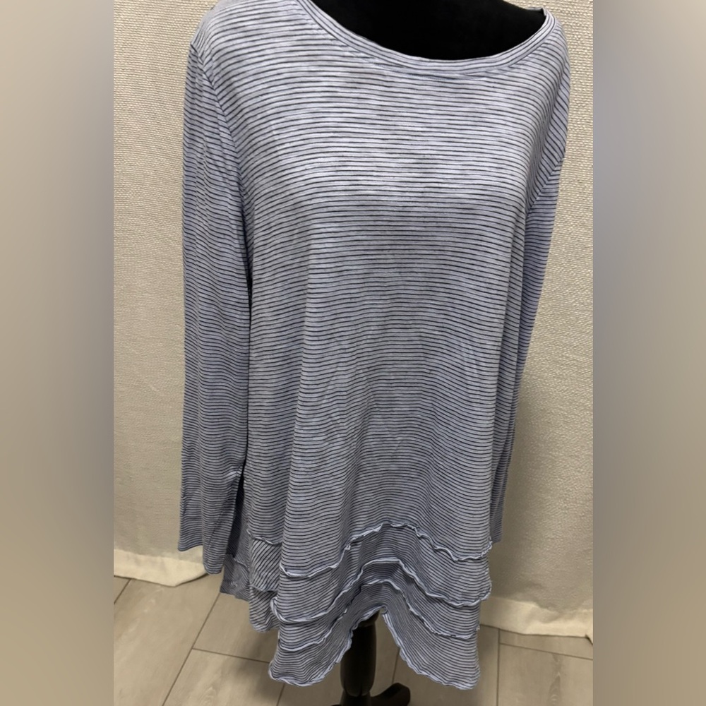 Soft Surroundings Women's gray Blouse#773